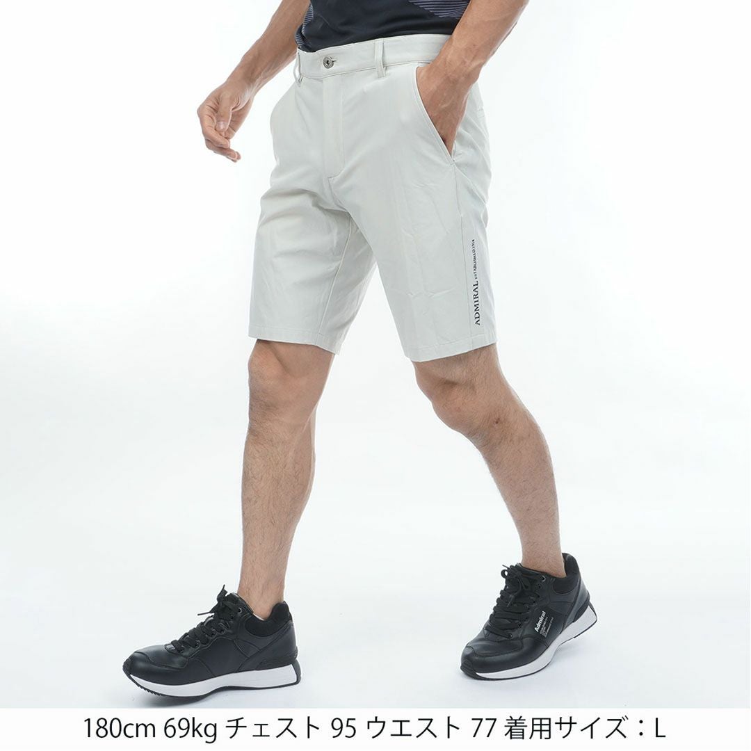 AdmiralGOLF アドミラルゴル メンズ 冷感ショートパンツ ADMA641 アイボリー 詳細2