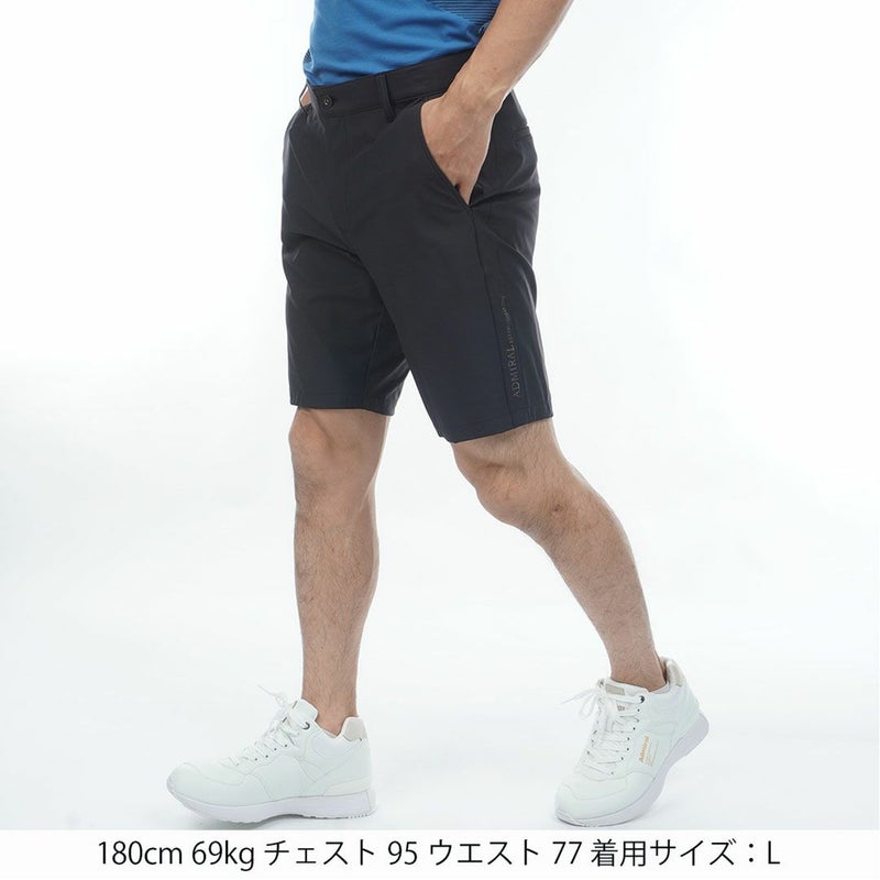 AdmiralGOLF アドミラルゴル メンズ 冷感ショートパンツ ADMA641 ブラック 詳細2