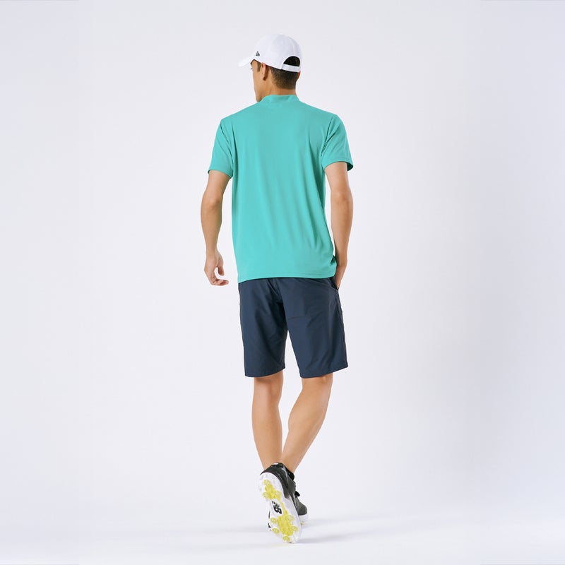 AdmiralGOLF アドミラルゴル メンズ 冷感ショートパンツ ADMA641 ネイビー モデル画像2