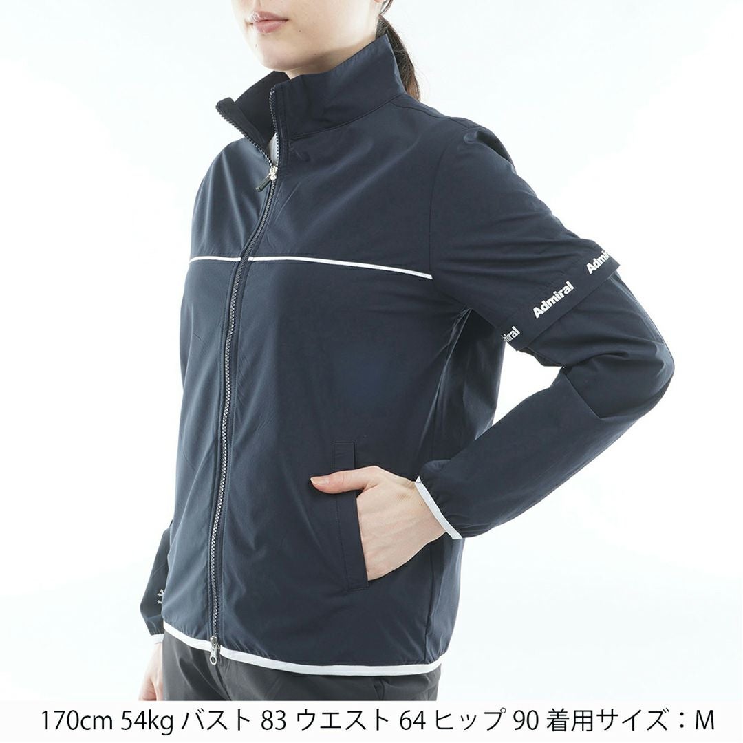 アドミラル ゴルフ Admiral GOLF レディース 2WAY ウィンドジャケット ADLA601 ネイビー