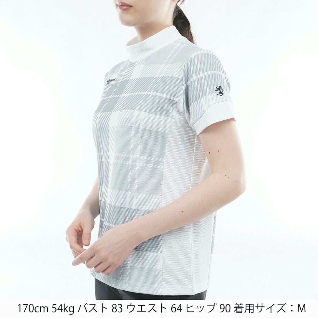 アドミラル ゴルフ Admiral GOLF レディース ポップコーン モックネックシャツ ADLA603 グレー