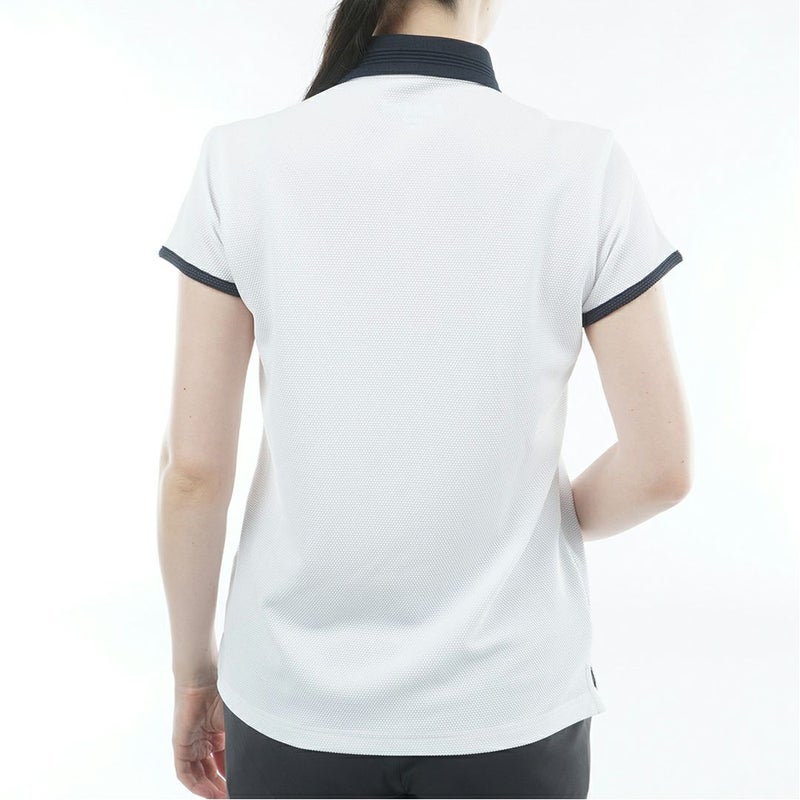 アドミラル ゴルフ Admiral GOLF レディース ポップコーン フレンチスリーブシャツ ADLA604 ホワイト