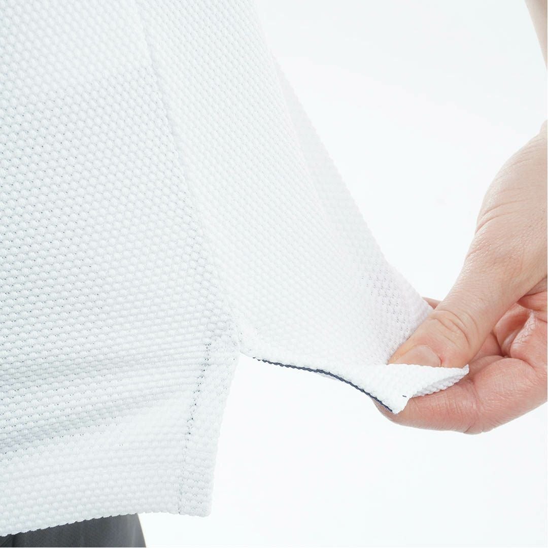 アドミラル ゴルフ Admiral GOLF レディース ポップコーン フレンチスリーブシャツ ADLA604 ホワイト