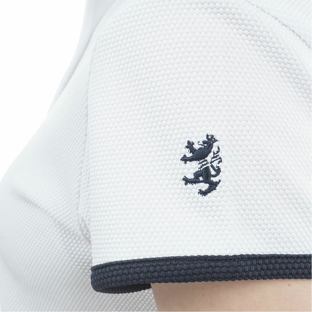 アドミラル ゴルフ Admiral GOLF レディース ポップコーン フレンチスリーブシャツ ADLA604 ホワイト