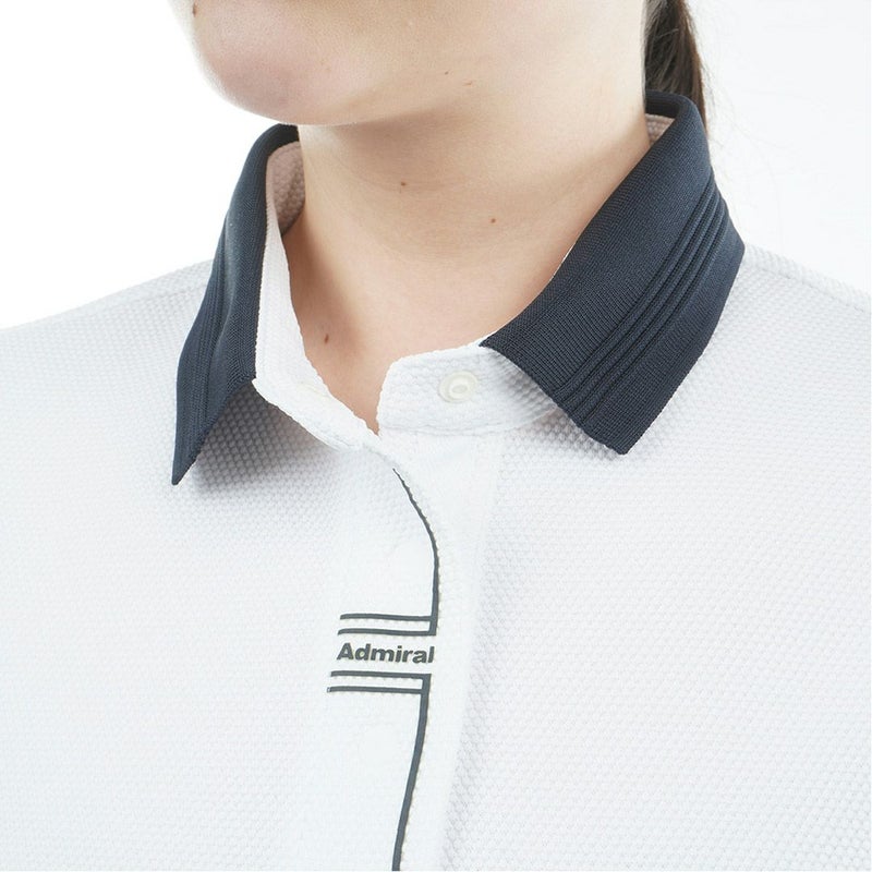 アドミラル ゴルフ Admiral GOLF レディース ポップコーン フレンチスリーブシャツ ADLA604 ホワイト