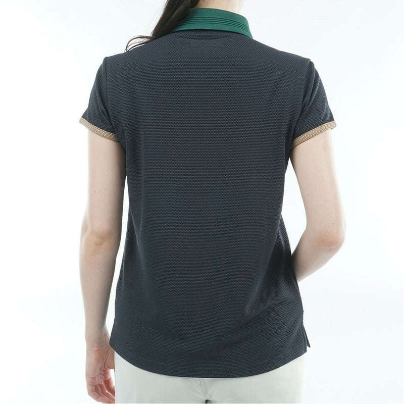 アドミラル ゴルフ Admiral GOLF レディース ポップコーン フレンチスリーブシャツ ADLA604 ネイビー