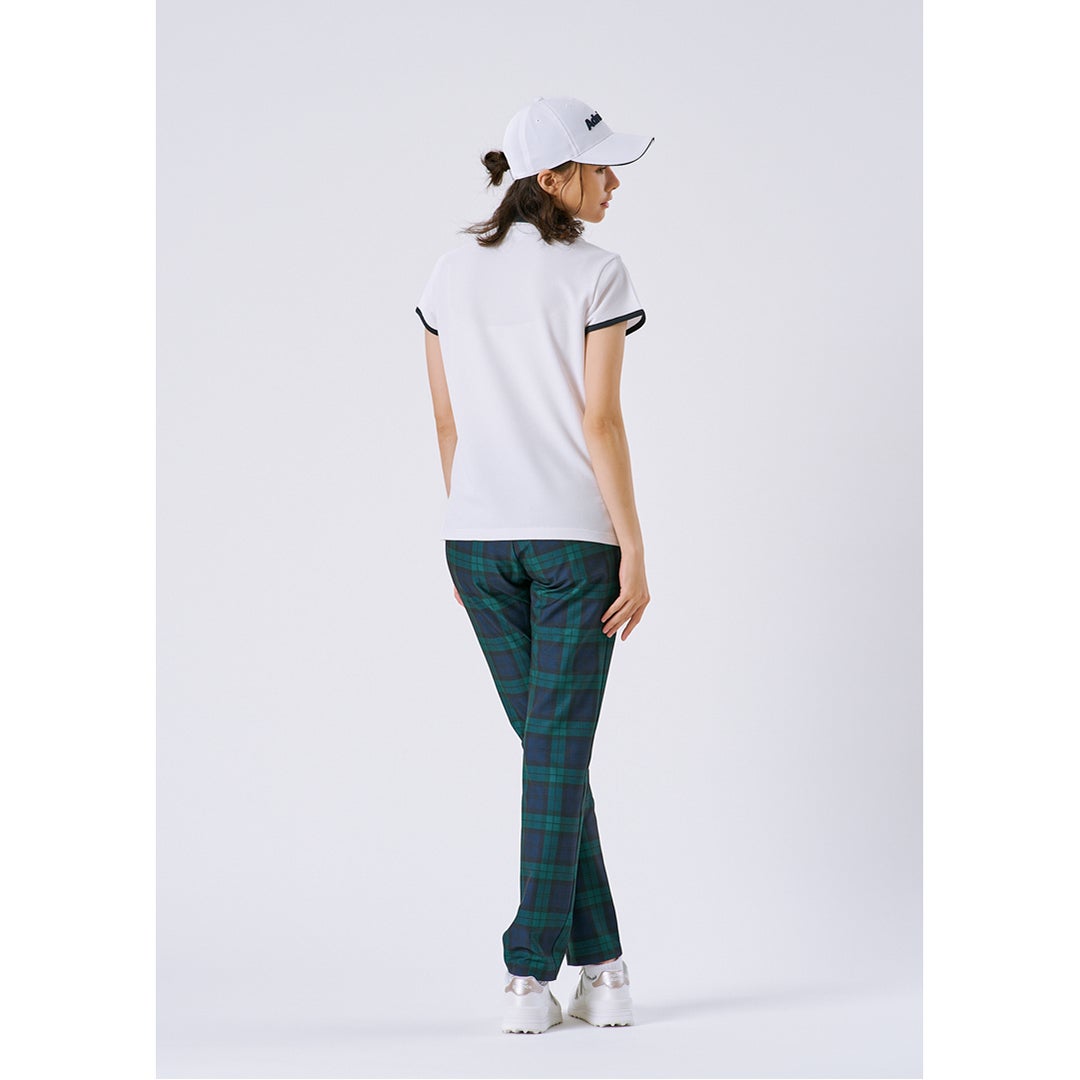 アドミラル ゴルフ Admiral GOLF レディース ポップコーン フレンチスリーブシャツ ADLA604 ホワイト