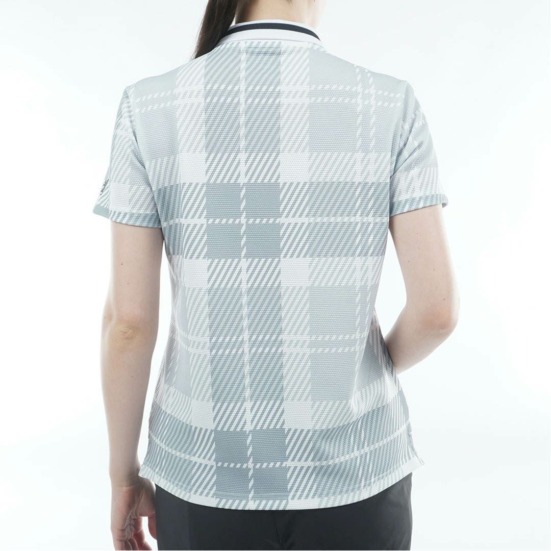 アドミラル ゴルフ Admiral GOLF レディース ポップコーン ラインポロシャツ ADLA605 グレー