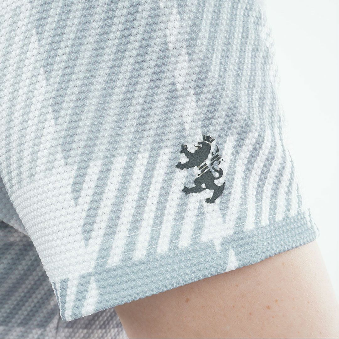 アドミラル ゴルフ Admiral GOLF レディース ポップコーン ラインポロシャツ ADLA605 グレー