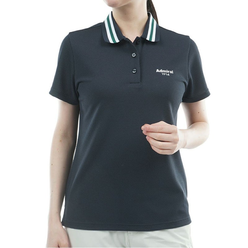 アドミラル ゴルフ Admiral GOLF レディース ポップコーン ラインポロシャツ ADLA605 ネイビー