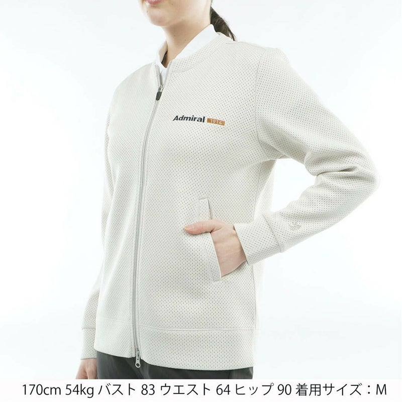 アドミラル ゴルフ Admiral GOLF レディース ビッグメッシュ ダンボールジャケット ADLA606 アイボリー