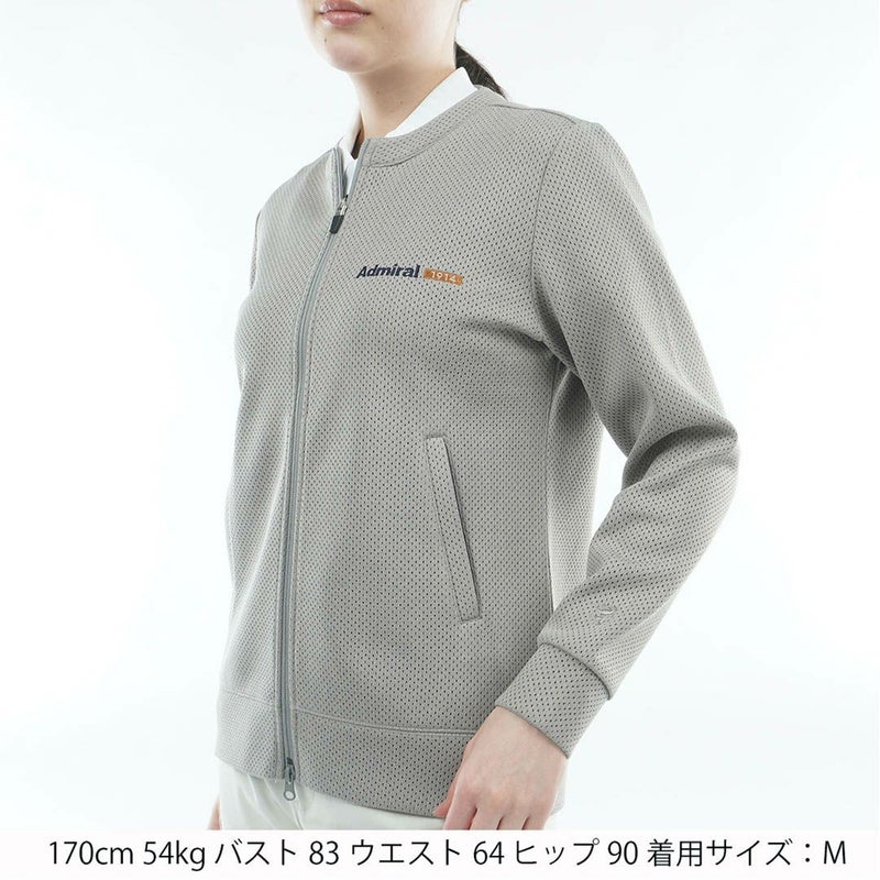 アドミラル ゴルフ Admiral GOLF レディース ビッグメッシュ ダンボールジャケット ADLA606 グレー