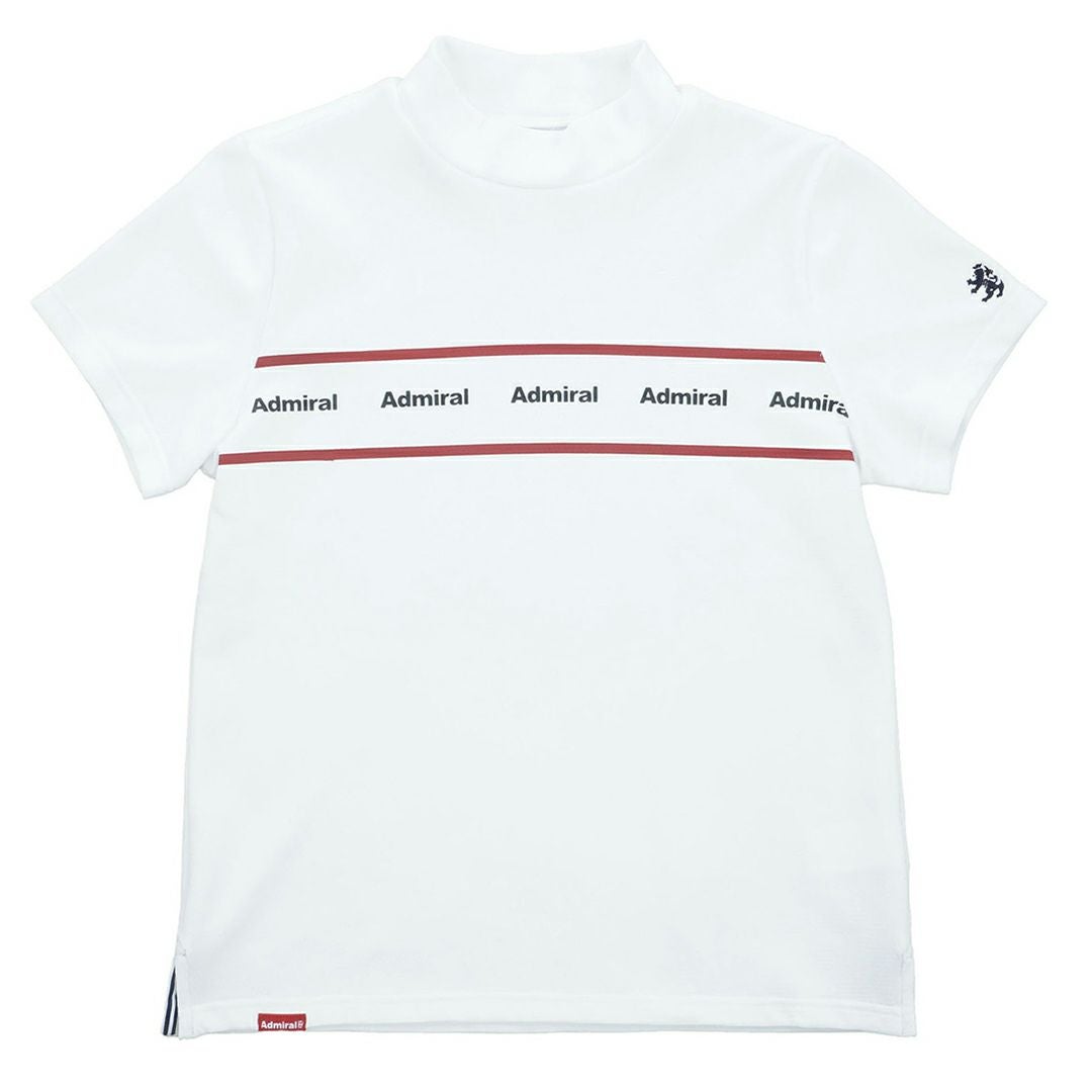 AdmiralGOLF アドミラルゴルフ レディース カラタッチ 半袖モックネックシャツ ホワイト 詳細4