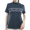 AdmiralGOLF アドミラルゴルフ レディース カラタッチ 半袖モックネックシャツ ネイビー 詳細1