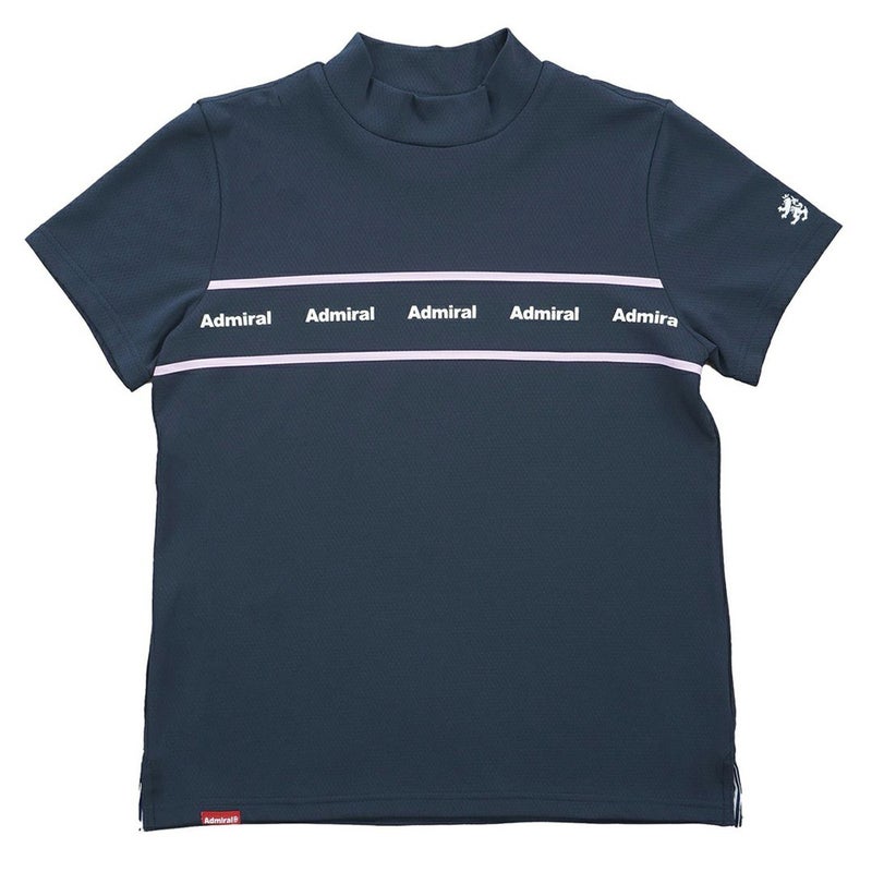 AdmiralGOLF アドミラルゴルフ レディース カラタッチ 半袖モックネックシャツ ネイビー 詳細4