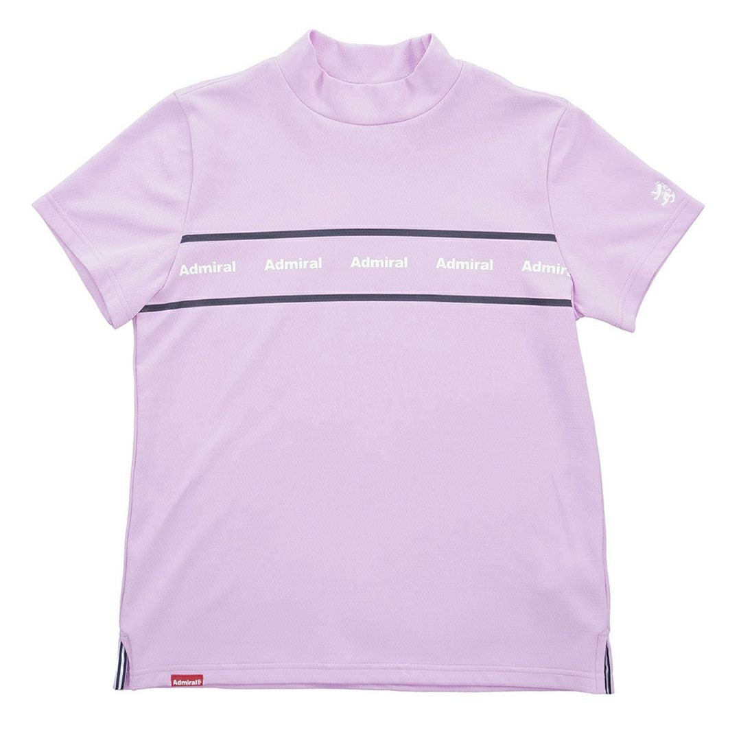 AdmiralGOLF アドミラルゴルフ レディース カラタッチ 半袖モックネックシャツ ラベンダー 詳細4
