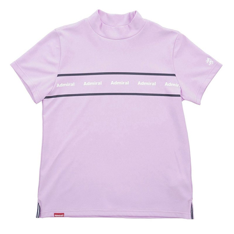 AdmiralGOLF アドミラルゴルフ レディース カラタッチ 半袖モックネックシャツ ラベンダー 詳細4