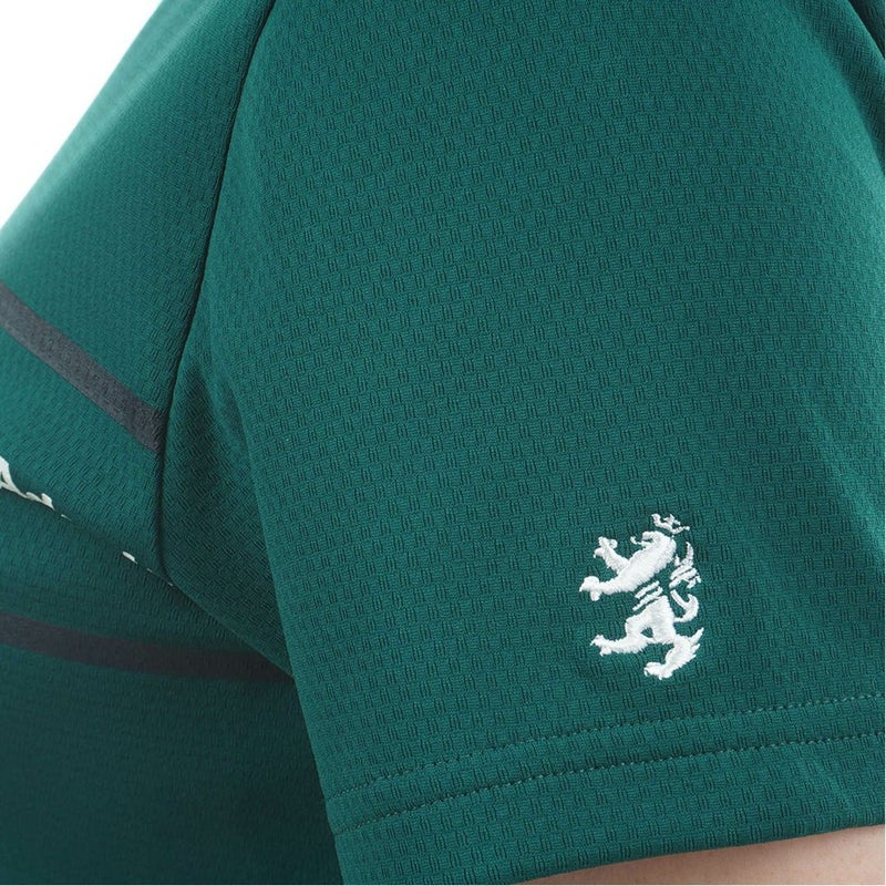 AdmiralGOLF アドミラルゴルフ レディース カラタッチ 半袖モックネックシャツ ダークグリーン 詳細7