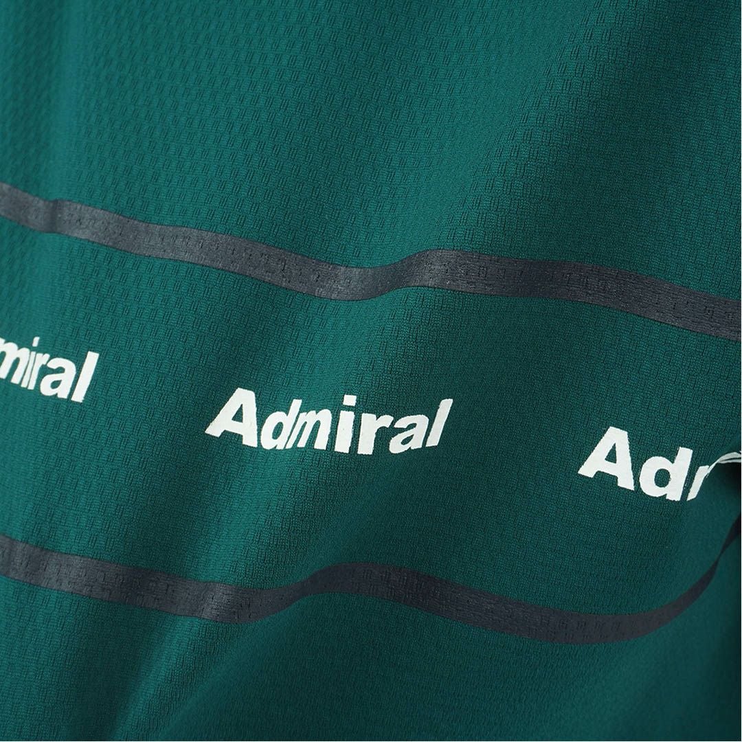 AdmiralGOLF アドミラルゴルフ レディース カラタッチ 半袖モックネックシャツ ダークグリーン 詳細9