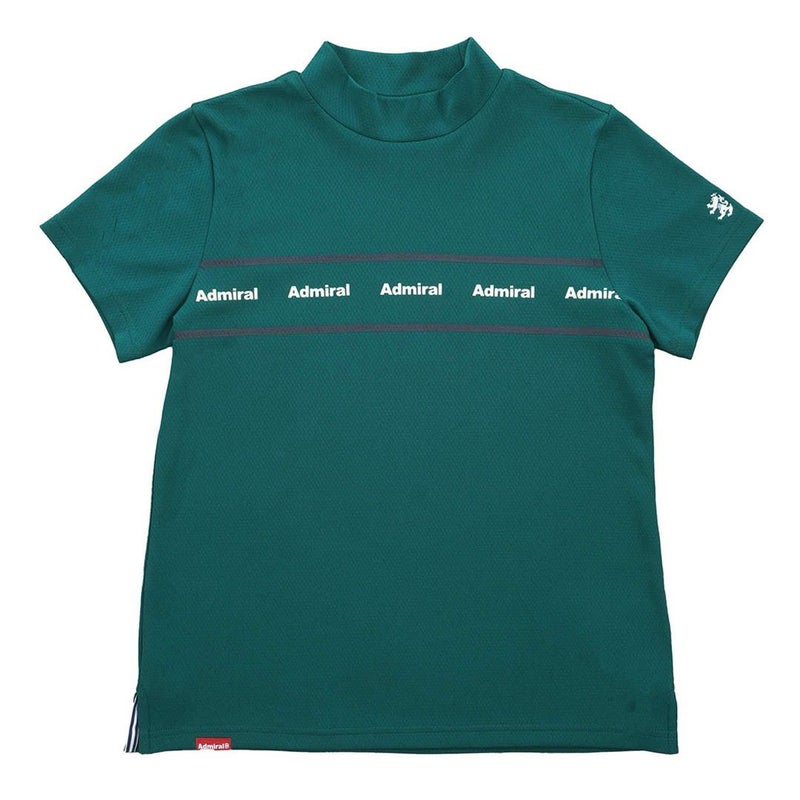AdmiralGOLF アドミラルゴルフ レディース カラタッチ 半袖モックネックシャツ ダークグリーン 詳細10