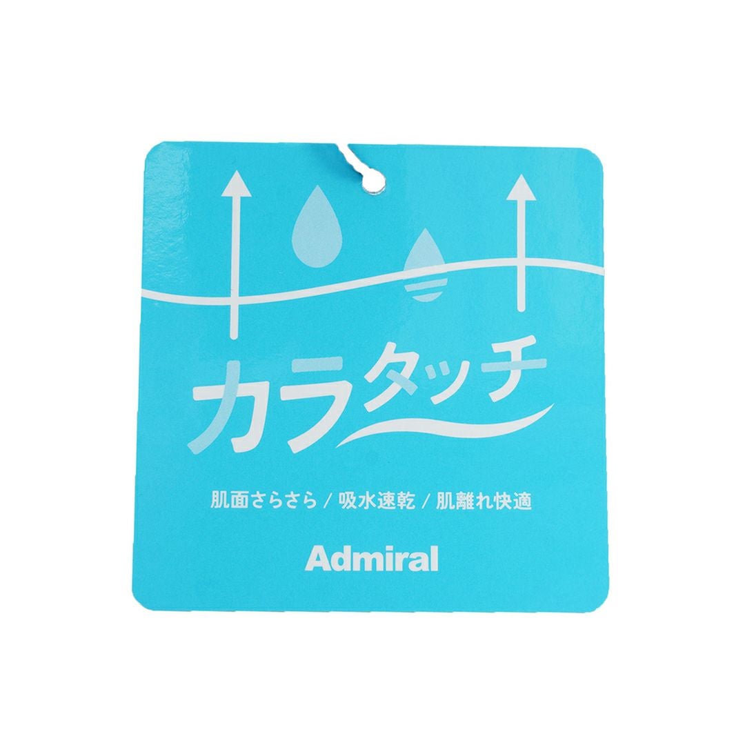 AdmiralGOLF アドミラルゴルフ レディース カラタッチ 半袖モックネックシャツ 詳細タグ
