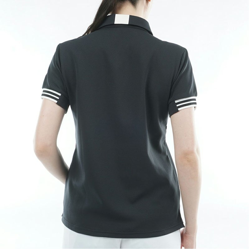 アドミラルゴルフ Admiral GOLF レディース カラタッチ ワンポイントロゴシャツ ADLA610 ブラック