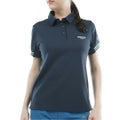 アドミラルゴルフ Admiral GOLF レディース カラタッチ ワンポイントロゴシャツ ADLA610 ネイビー