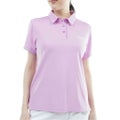 アドミラルゴルフ Admiral GOLF レディース カラタッチ ワンポイントロゴシャツ ADLA610 ラベンダー