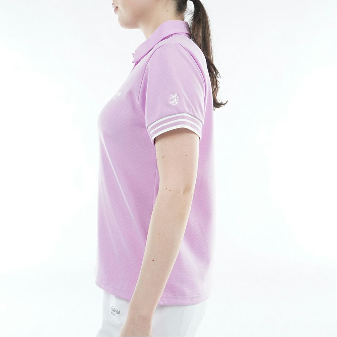 アドミラルゴルフ Admiral GOLF レディース カラタッチ ワンポイントロゴシャツ ADLA610 ラベンダー