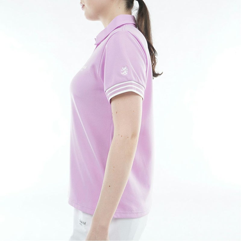 アドミラルゴルフ Admiral GOLF レディース カラタッチ ワンポイントロゴシャツ ADLA610 ラベンダー