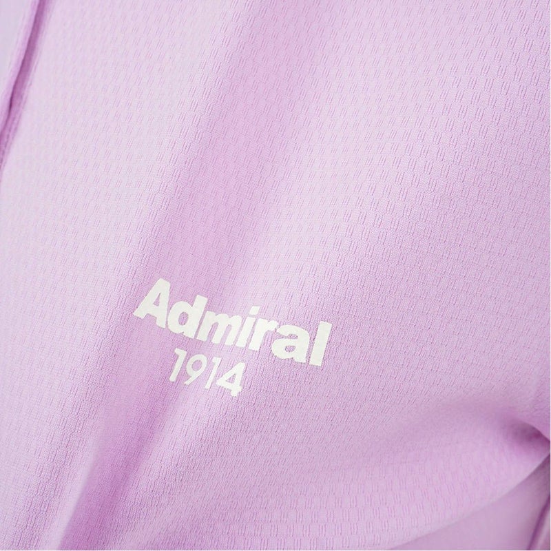 アドミラルゴルフ Admiral GOLF レディース カラタッチ ワンポイントロゴシャツ ADLA610 ラベンダー