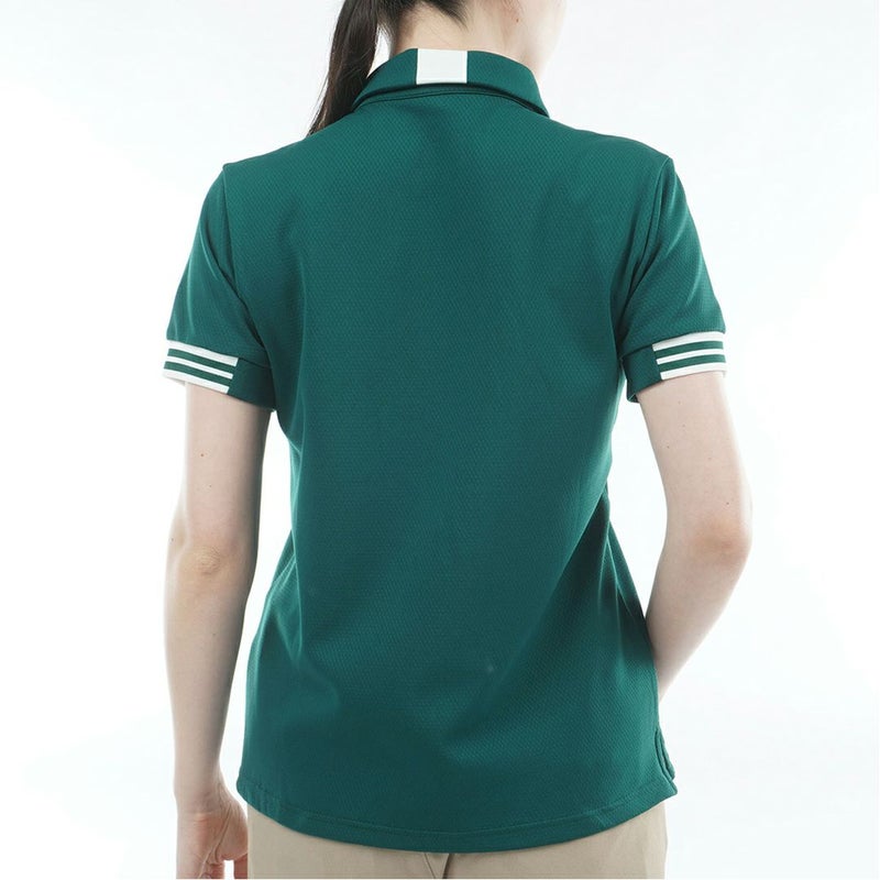 アドミラルゴルフ Admiral GOLF レディース カラタッチ ワンポイントロゴシャツ ADLA610 ダークグリーン