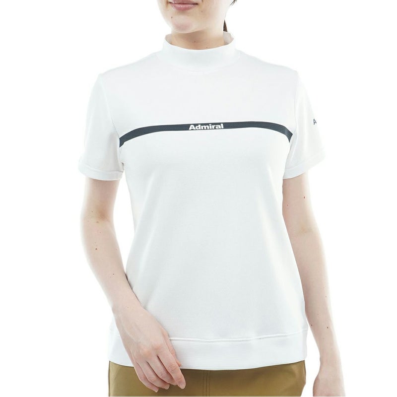 アドミラルゴルフ Admiral GOLF レディース カラタッチ モックネックシャツ ADLA611 ホワイト