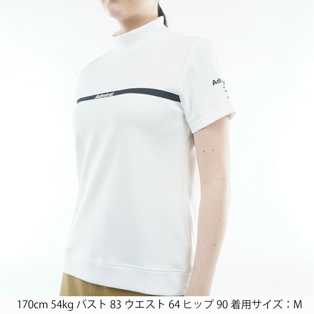 アドミラルゴルフ Admiral GOLF レディース カラタッチ モックネックシャツ ADLA611 ホワイト