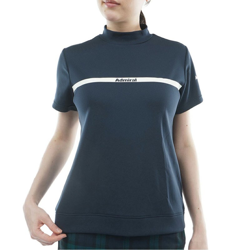アドミラルゴルフ Admiral GOLF レディース カラタッチ モックネックシャツ ADLA611 ネイビー