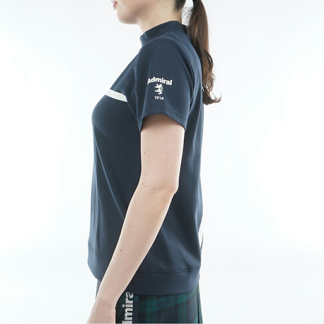 アドミラルゴルフ Admiral GOLF レディース カラタッチ モックネックシャツ ADLA611 ネイビー