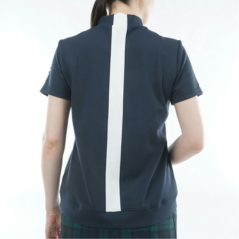 アドミラルゴルフ Admiral GOLF レディース カラタッチ モックネックシャツ ADLA611 ネイビー