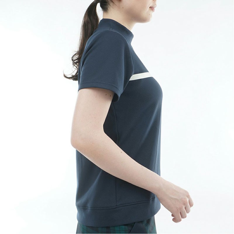 アドミラルゴルフ Admiral GOLF レディース カラタッチ モックネックシャツ ADLA611 ネイビー