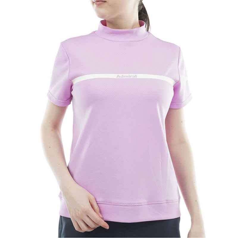 アドミラルゴルフ Admiral GOLF レディース カラタッチ モックネックシャツ ADLA611 ラベンダー