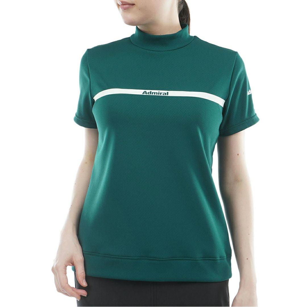 アドミラルゴルフ Admiral GOLF レディース カラタッチ モックネックシャツ ADLA611 ダークグリーン