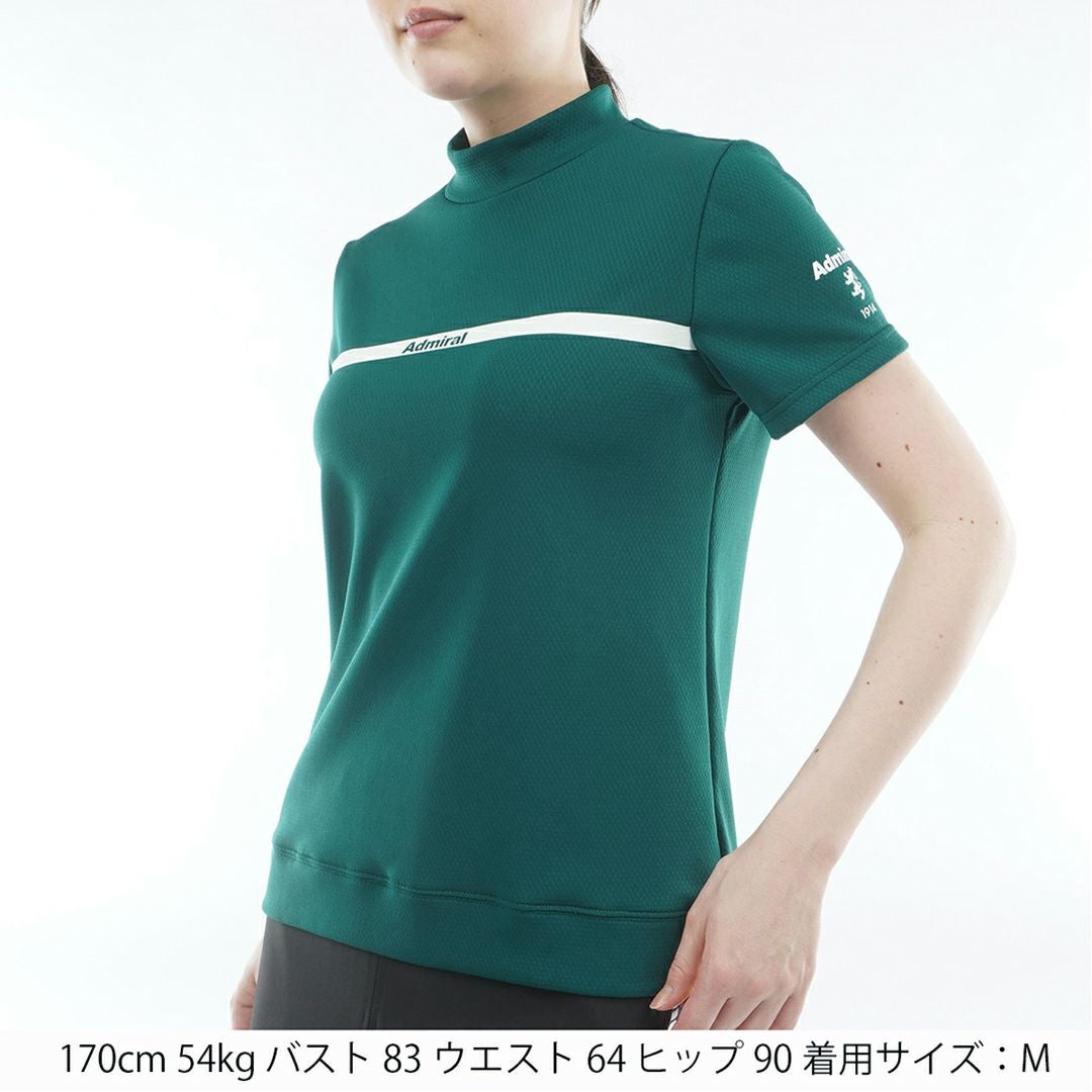 アドミラルゴルフ Admiral GOLF レディース カラタッチ モックネックシャツ ADLA611 ダークグリーン