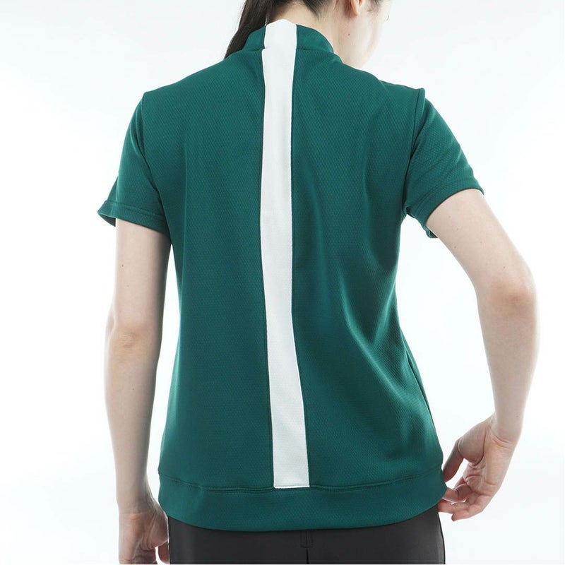 アドミラルゴルフ Admiral GOLF レディース カラタッチ モックネックシャツ ADLA611 ダークグリーン