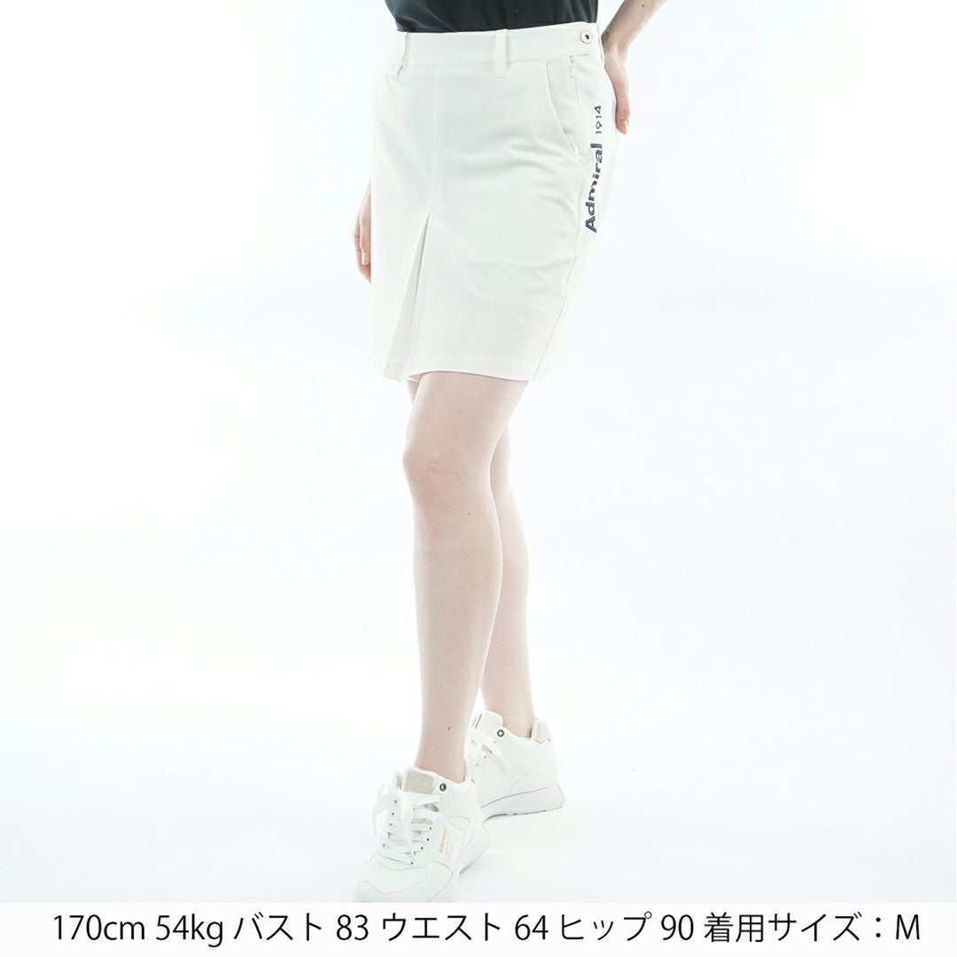 アドミラルゴルフ Admiral GOLF レディース 4WAYツイル タイトスカート ADLA613 ホワイト