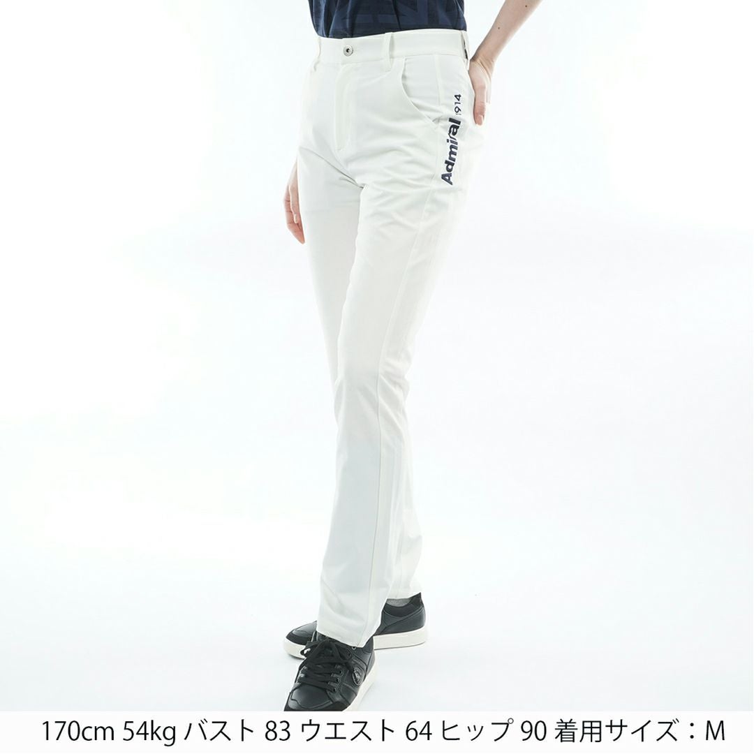 アドミラルゴルフ Admiral GOLF レディース 4WAYツイル ロングパンツ ADLA614 ホワイト