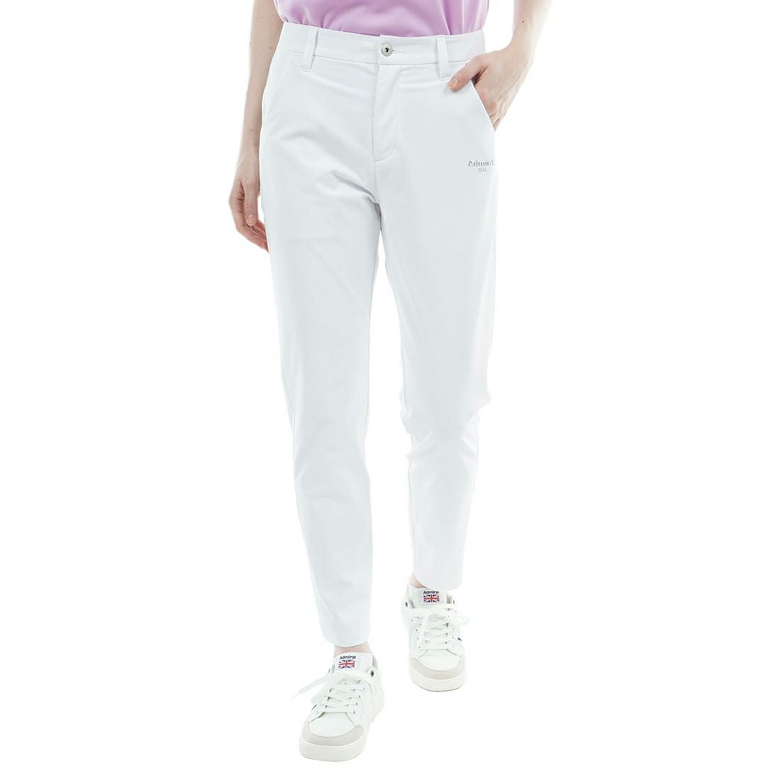 アドミラルゴルフ Admiral GOLF レディース 透け防 9分丈パンツ ADLA615 ホワイト