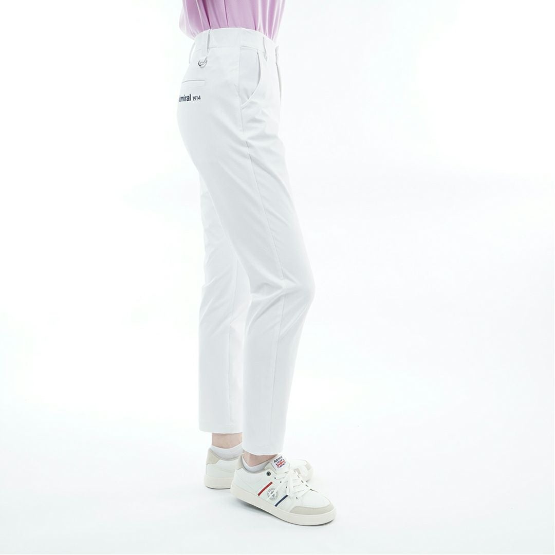 アドミラルゴルフ Admiral GOLF レディース 透け防 9分丈パンツ ADLA615 ホワイト