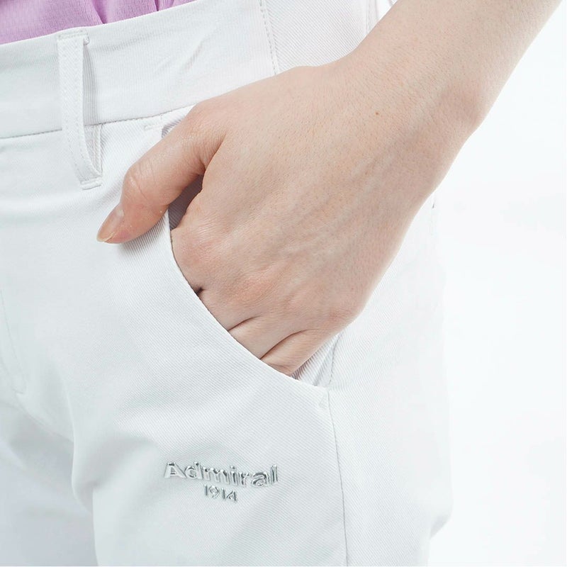 アドミラルゴルフ Admiral GOLF レディース 透け防 9分丈パンツ ADLA615 ホワイト