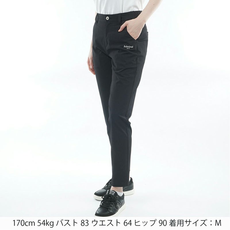 アドミラルゴルフ Admiral GOLF レディース 透け防 9分丈パンツ ADLA615 ブラック
