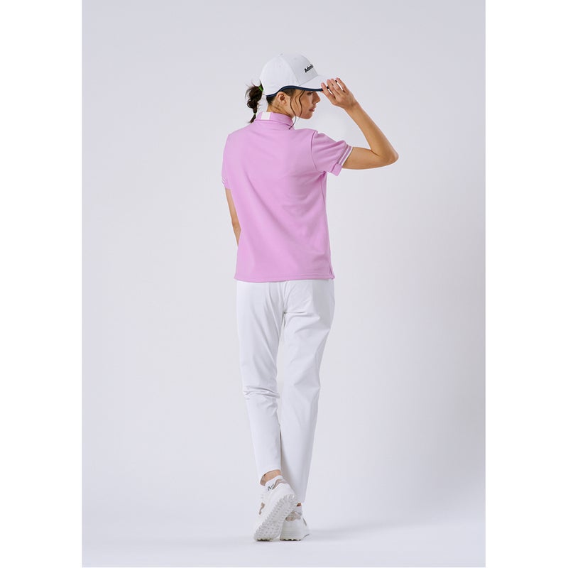 アドミラルゴルフ Admiral GOLF レディース 透け防 9分丈パンツ ADLA615 ホワイト 着用2