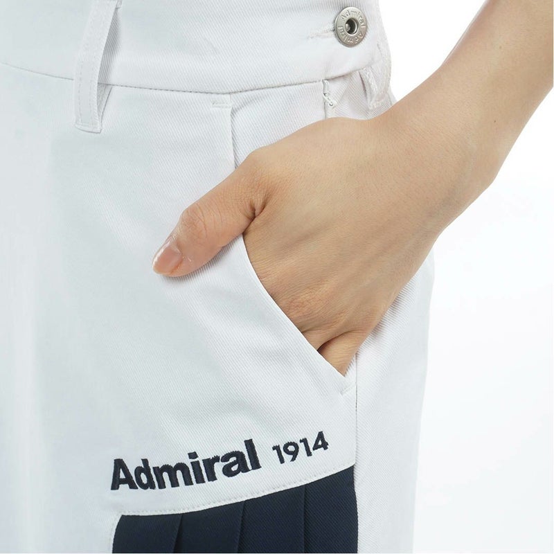 アドミラルゴルフ Admiral GOLF レディース 透け防 サイドプリーツスカート ADLA616 ホワイト
